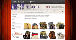 Desktop Screenshot of escenadigital.institutdelteatre.cat